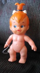 6 1/2'' 70 SWEETIE LITTLE PEBBLES FLINSTONES BABY DOLL #433